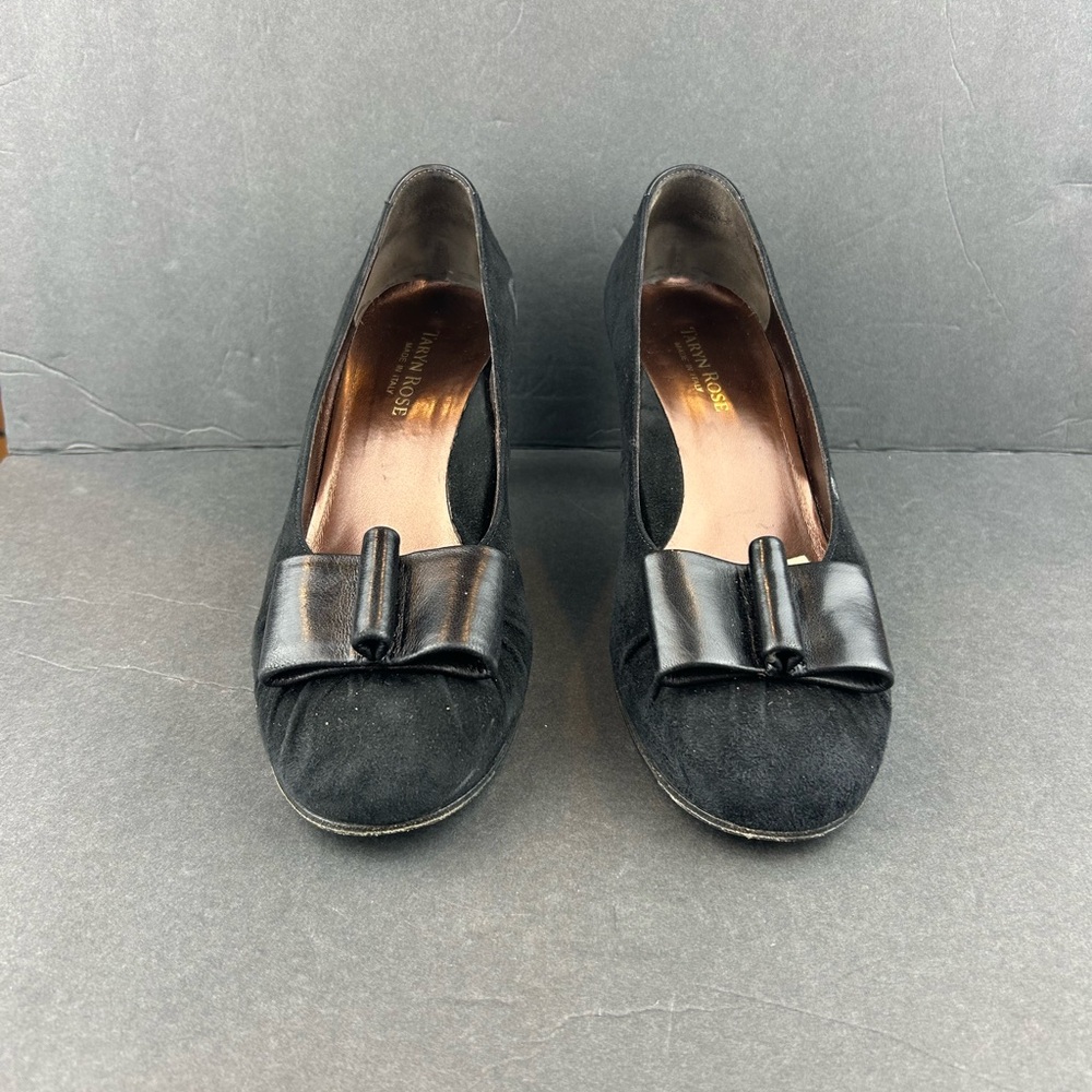 Taryn Rose Black Suede Delora - Size 37 1/2